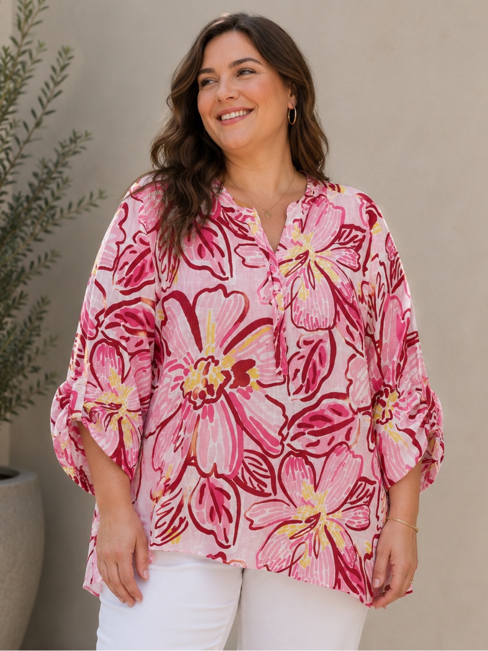 🎉5 for $45🎉  Charter club Linen top blouse shirt size 2X